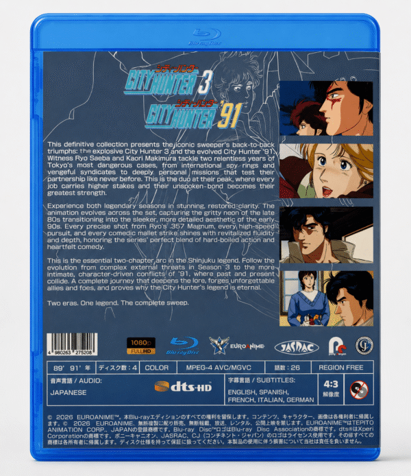 City Hunter 3 and 91 Blu-ray