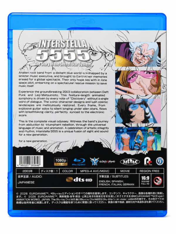 interstella 5555 blu-ray